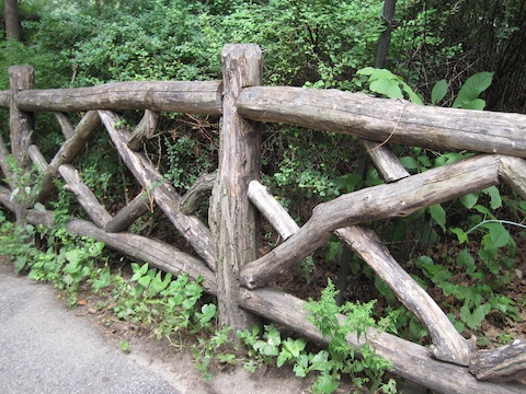 Beautiful Wooden Fences in Central Park